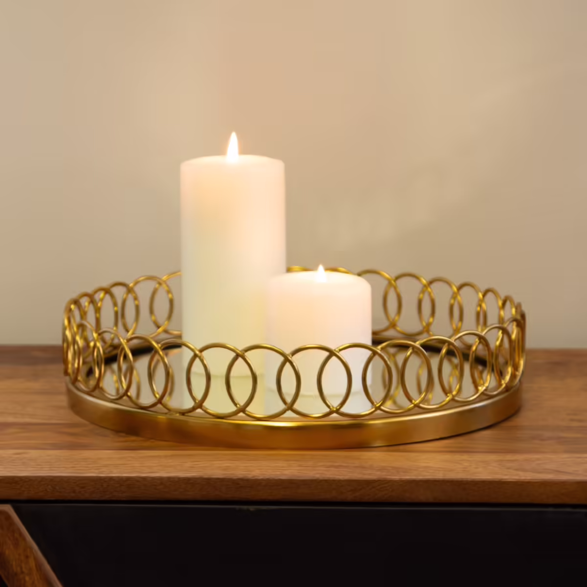 Gold Perfume Mirror Tray - MHRMS094_1