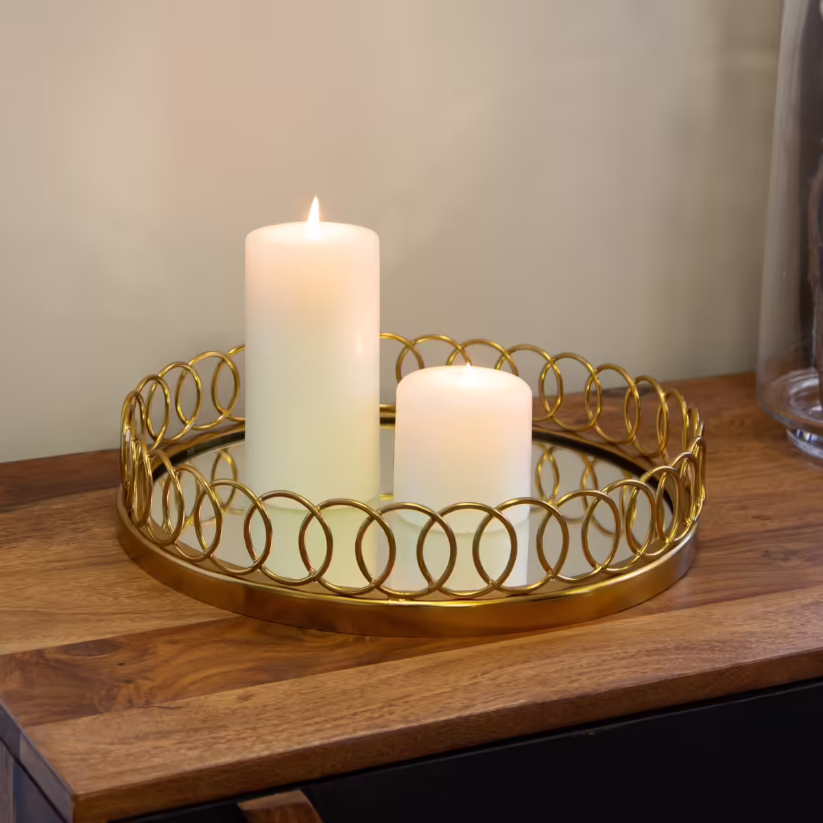 Gold Perfume Mirror Tray - MHRMS094_2