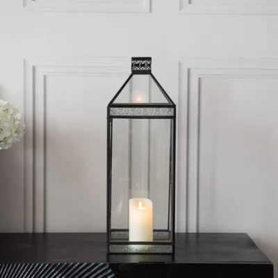 Black Metal Candle Lantern