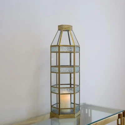 Gold Moroccan Style Lantern