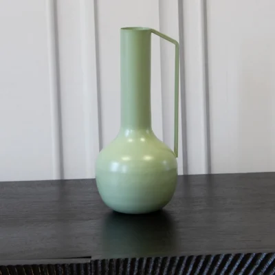 Sage Small Single Handle Decorative Vase