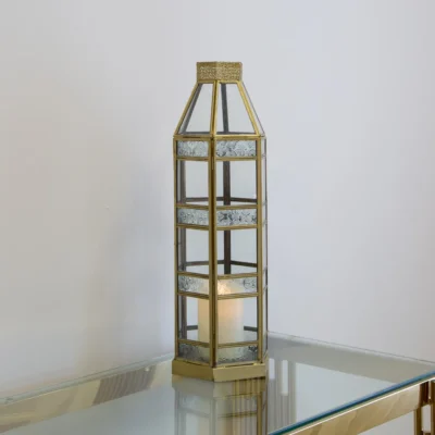 Gold Moroccan Style Lantern