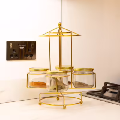 Gold Metal Carousel Display Stand - MHRMS091_2