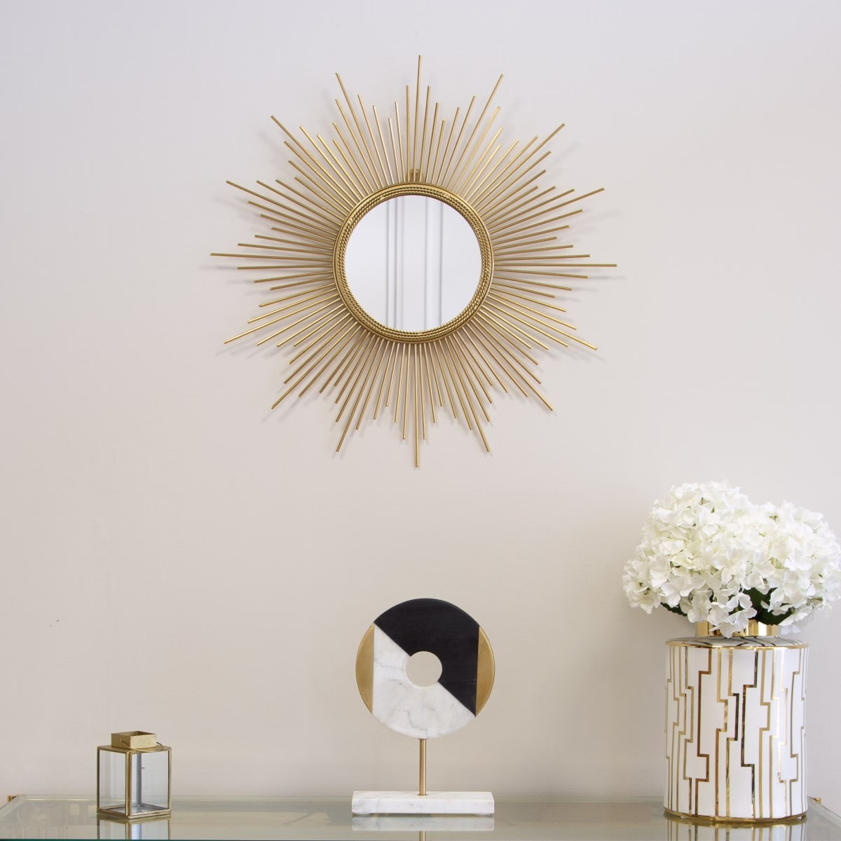 Gold Sunburst Design Mirror - MHRMS021_2