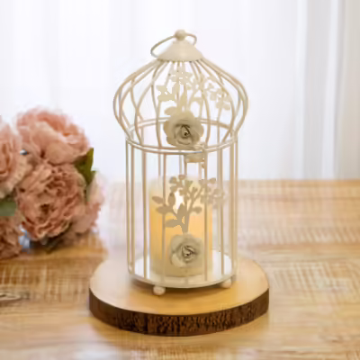 Small Decorative Floral Birdcage - MHRMS290_1