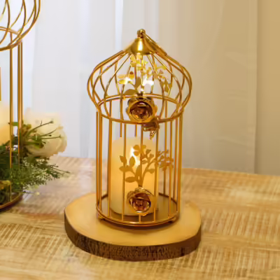 Small Decorative Floral Birdcage - MHRMS291_1