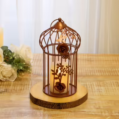 Small Decorative Floral Birdcage - MHRMS292_1