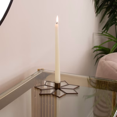 Antique Brass Star Candle Holder - MHRMS006_1